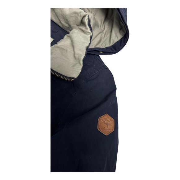Orvis Navy and Beige Puffer Jacket - Picture 6 of 7